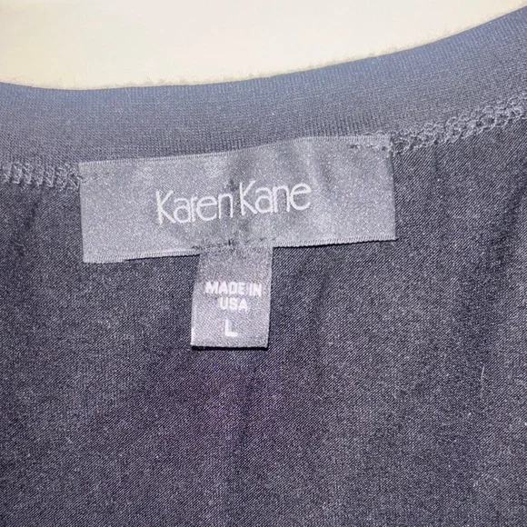 Karen Kane Black and Gold Chevron Sequin Tank Top L - Picture 3 of 6